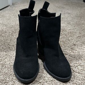 Steve Madden Black Ankle Booties